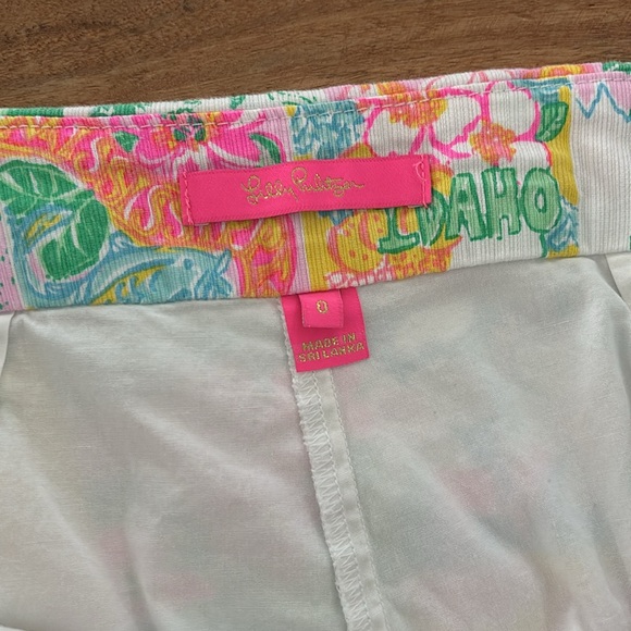 Lily Pulitzer Colorful Scalloped Skort Size 0 EUC! - Picture 6 of 8
